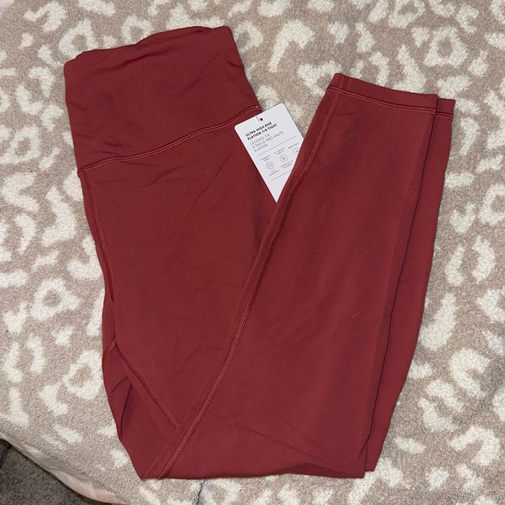 Athleta Elation High-rise 7/8 Length Legging (red rock)